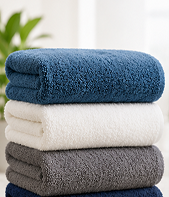 Folded plush towel